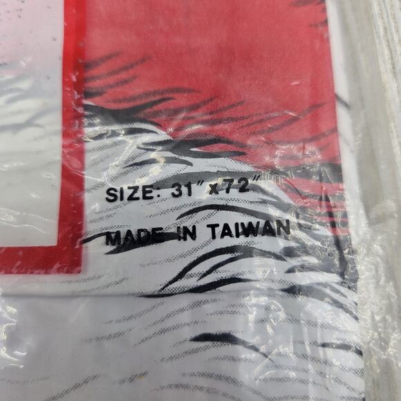 Vintage Santa Door Cover Waterproof Plastic 31x72 Merry Christmas Decor Taiwan - Picture 3 of 4